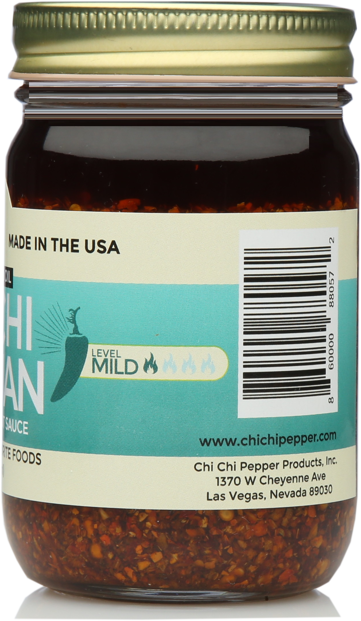 Chi Chi Sichuan - All Natural Premium Crunchy Chili Oil Condiment With Olive Oil Garlic & Tingly Mala Sichuan Peppercorn (Mild) 12 OZ